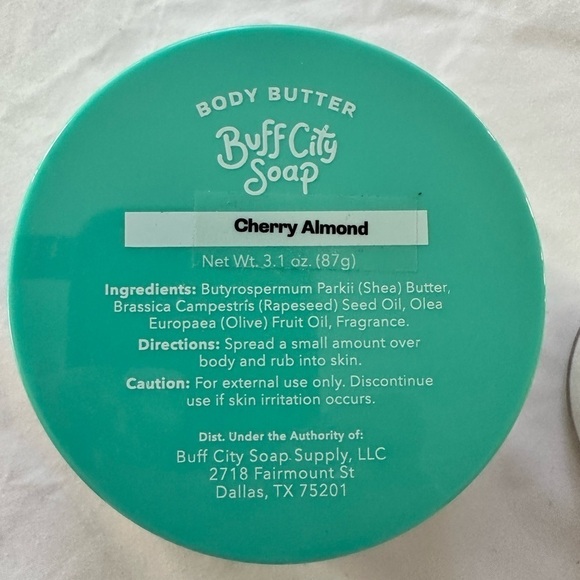 Buff City Soap Cherry Almond Body Butter/Give Sunshine Hiney-Vanilla Bath Salts - Picture 2 of 7